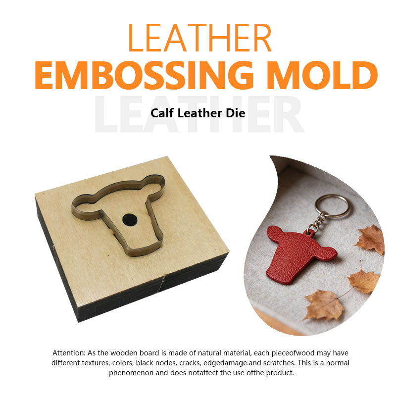Leatherwork Projects - แม่พิมพ์ตัดหนังรูปทรงหนังวัวที่ทนทานและนำกลับมาใช้ใหม่ได้ ความแม่นยำสูง ใช้สำหรับตอกและปั๊มลายด้วยมือ เครื่องมือ DIY สำหรับงานฝีมือ
