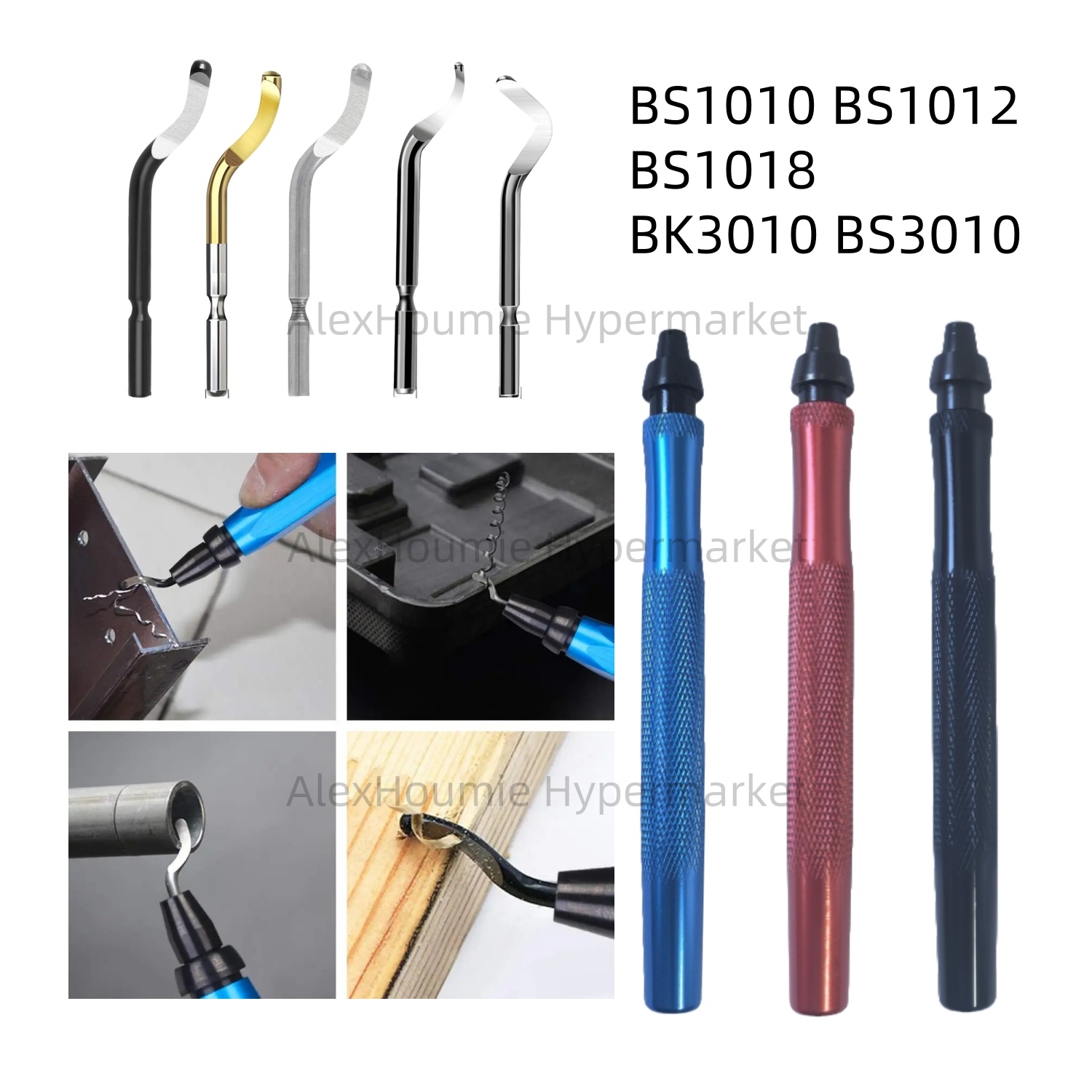 Swivel Knife Tool - โลหะขัดชุดเครื่องมือ BS1010 ใบมีด Deburr เครื่องมือ Edge