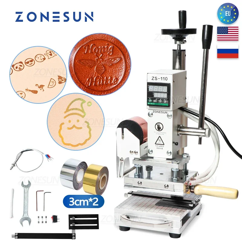 Leatherwork Vise - เครื่องปั๊มร้อน ZONESUN ZS110 สำหรับปั๊มฟอยล์ ปั๊มลาย ปั๊มนูน