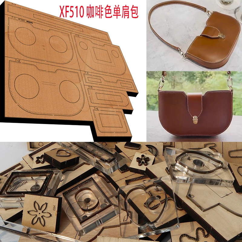 Leathercraft Japan - XF510แม่พิมพ์มีดตัดเครื่องมือมือแบบเจาะหัตถกรรมเครื่องหนังกระเป๋าสะพายไหล่เดียวจากญี่ปุ่นเครื่องมือทำจากไม้ใบมีดเหล็กกล้าแบบใหม่