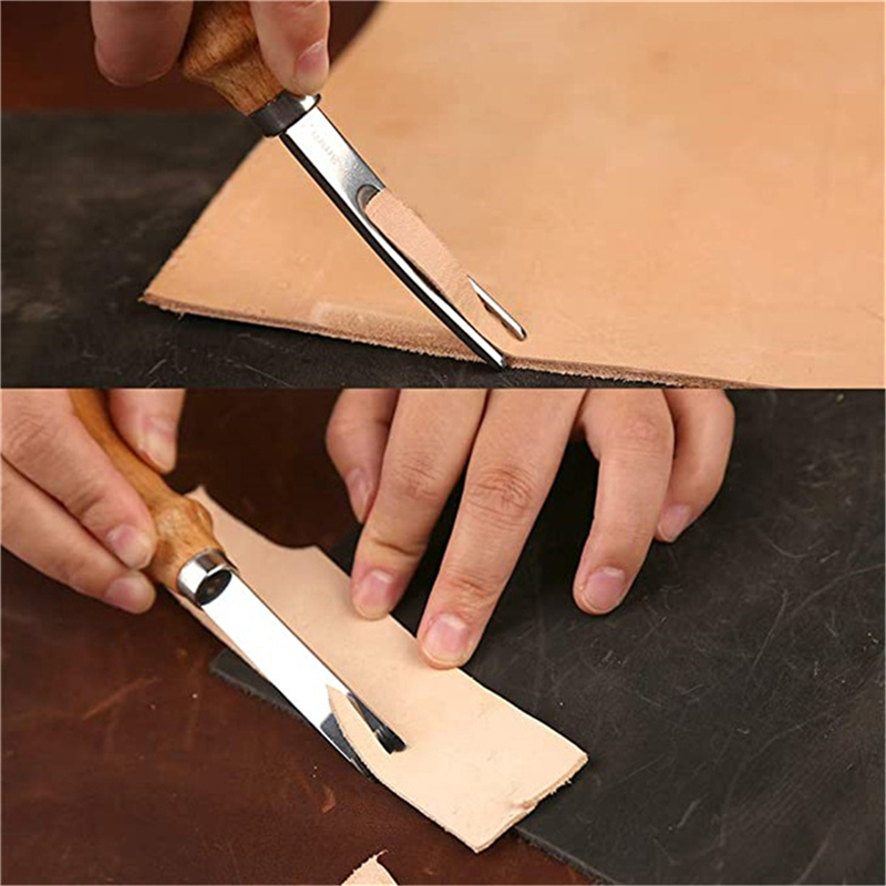 Leatherwork Projects - เครื่องมือตัดขอบหัตถกรรมเครื่องหนังตัดด้วยมือแบบ DIY หัตถกรรมเครื่องหนังตัดด้วยมือ