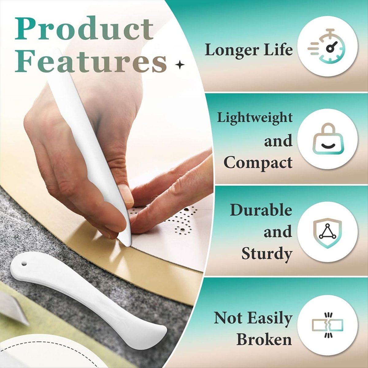 Bone Folder Tool - 【สินค้าขายดี】เครื่องมือพับกระดาษ 20 ชิ้น - กระดาษพับพลาสติกสำหรับทำการ์ด, การ์ดหนัง,