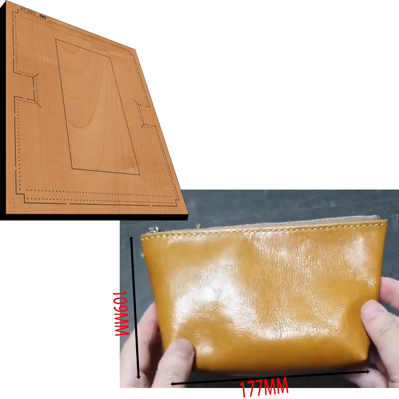 กระเป๋าซิปไม้หัตถกรรมเครื่องหน - Leathercraft Japan บทวิจารณ์และราคา
