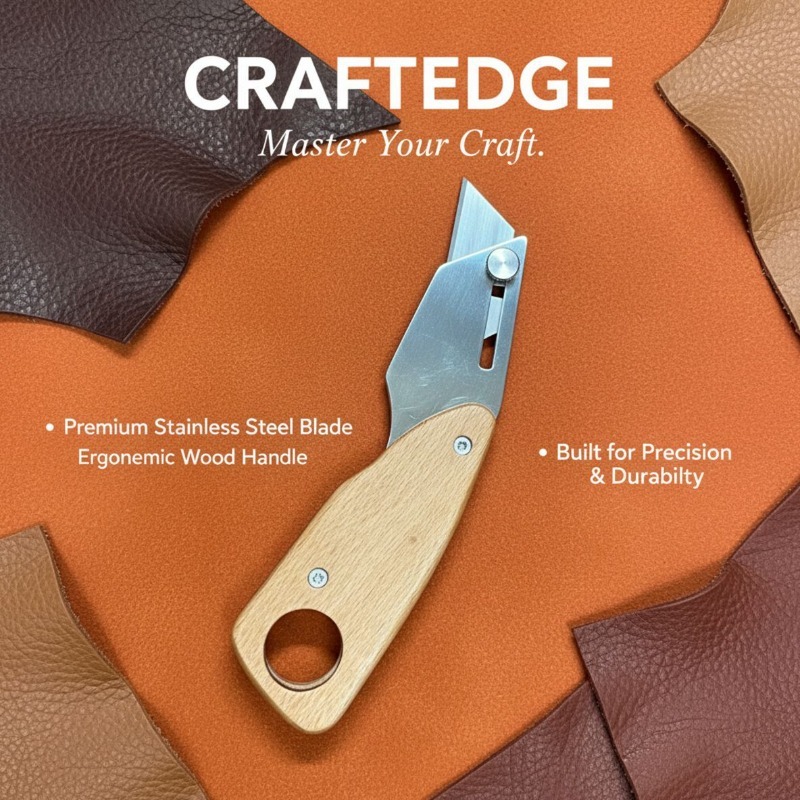 มีดตัดหนังสแตนเลสทรงสี่เหลี่ยม - Leatherwork Projects บทวิจารณ์และราคา