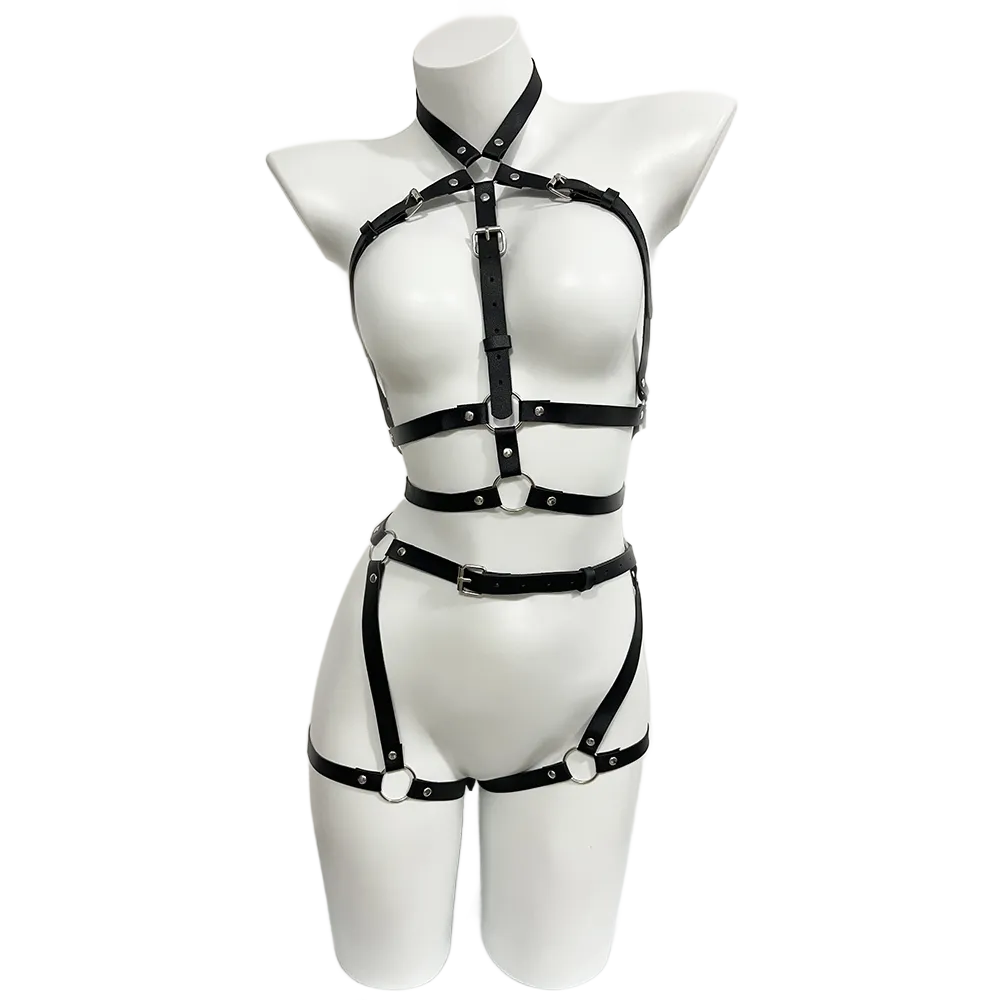 สายรัดสําหรับผู้หญิง Pu หนังขา - Leather Work Harness บทวิจารณ์และราคา