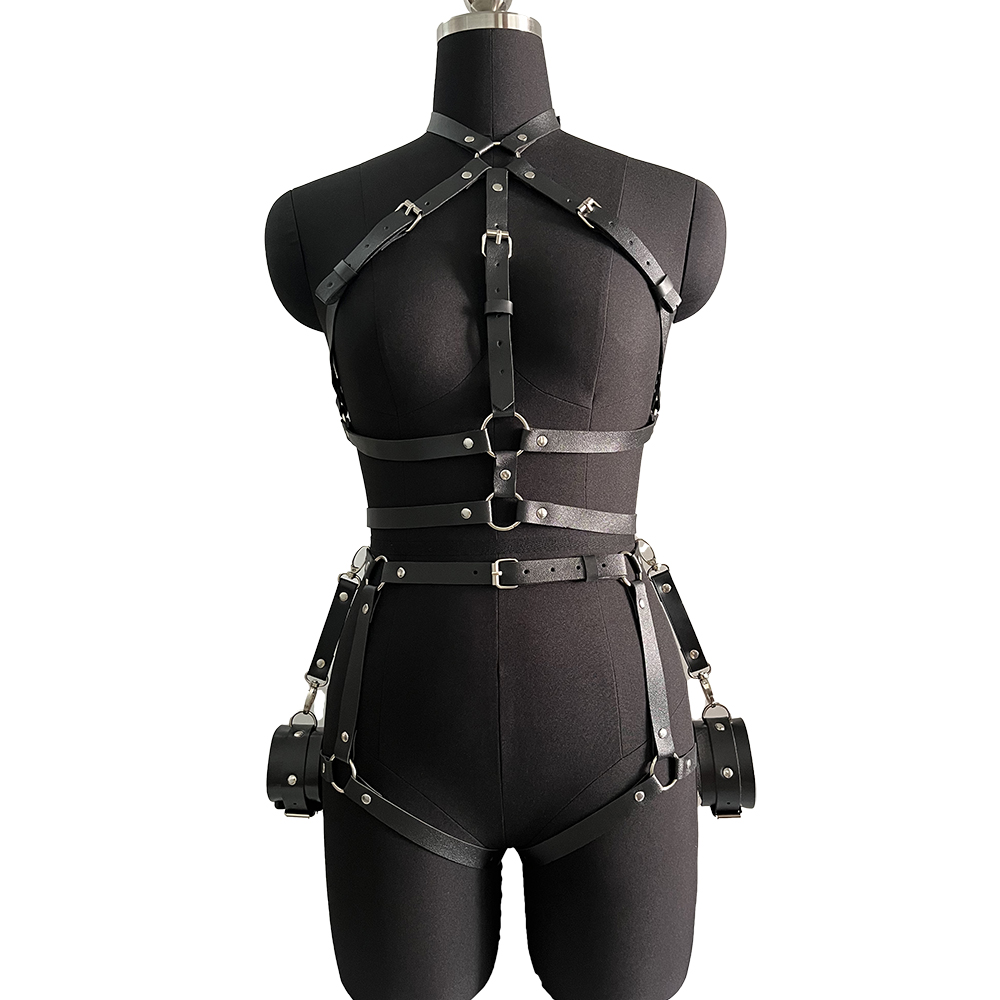 สายรัดสําหรับผู้หญิง Pu หนังขา - Leather Work Harness บทวิจารณ์และราคา