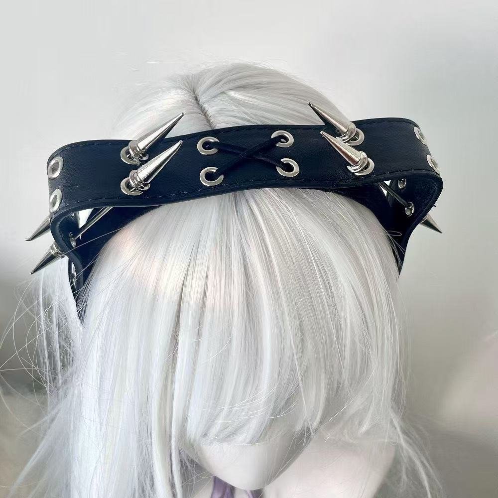 ที่คาดผมสไตล์พังก์ฮาราจูกุพร้อ - Leatherwork Rings บทวิจารณ์และราคา