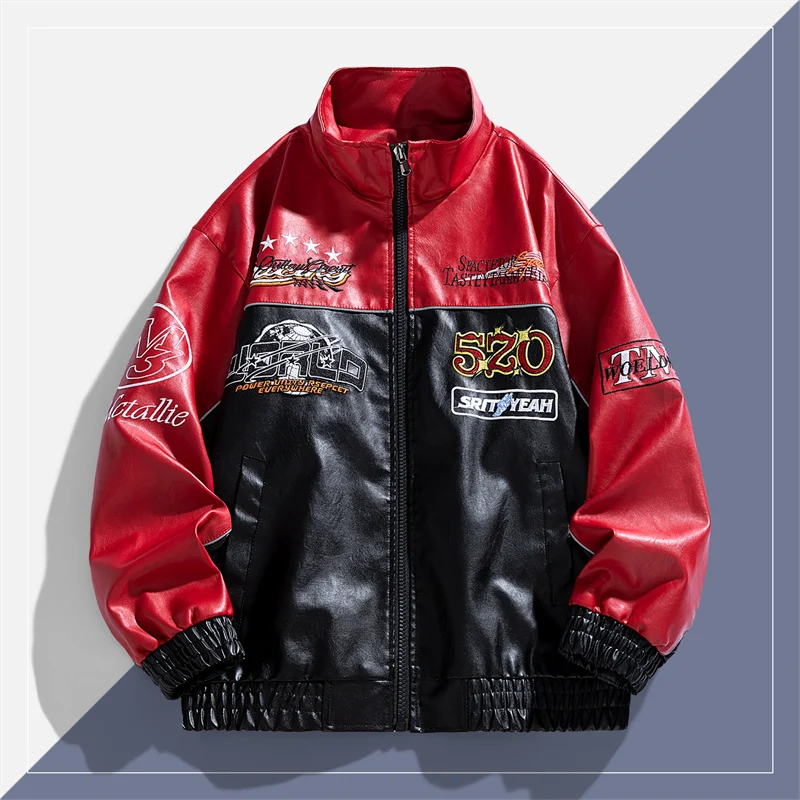 เสื้อแจ็คเก็ตหนังเทียมแฟชั่นเท - Leather Work Jacket บทวิจารณ์และราคา