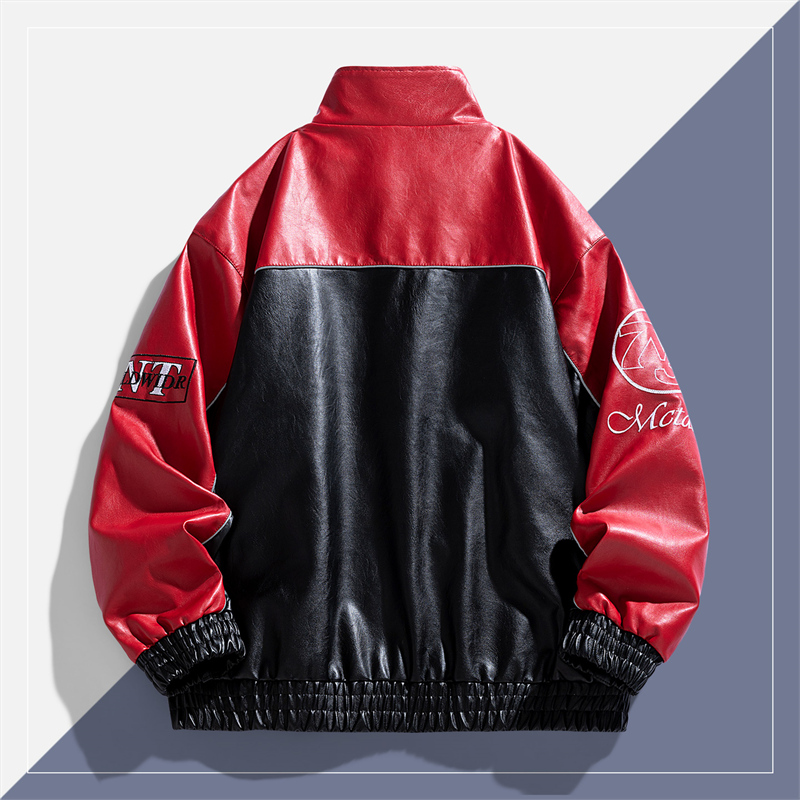 เสื้อแจ็คเก็ตหนังเทียมแฟชั่นเท - Leather Work Jacket บทวิจารณ์และราคา