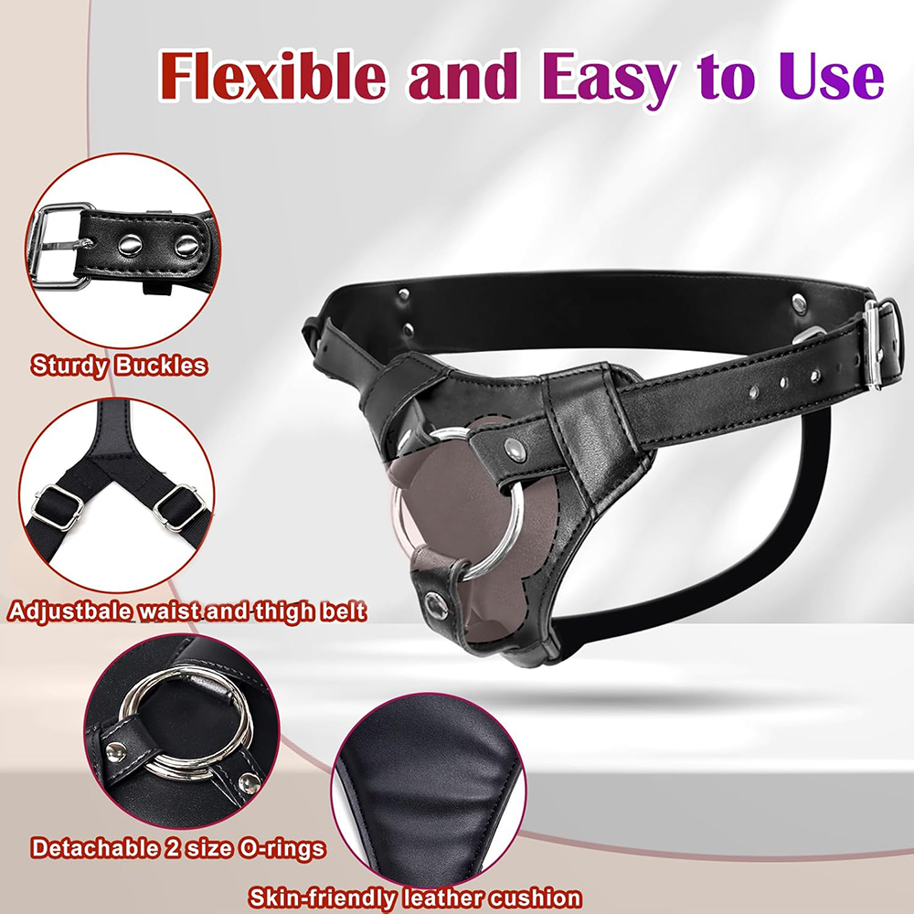 สายรัดอวัยวะเพศเทียมสำหรับผู้ใ - Leather Work Harness บทวิจารณ์และราคา