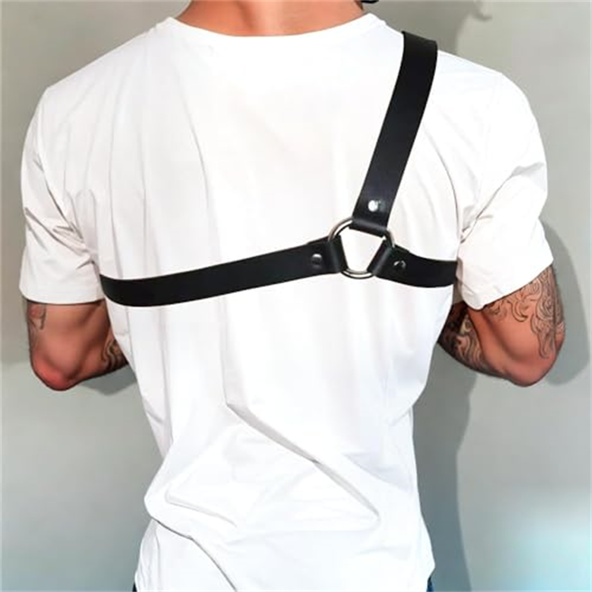 สายรัดหนังสไตล์โกธิคสำหรับผู้ช - Leather Work Harness บทวิจารณ์และราคา