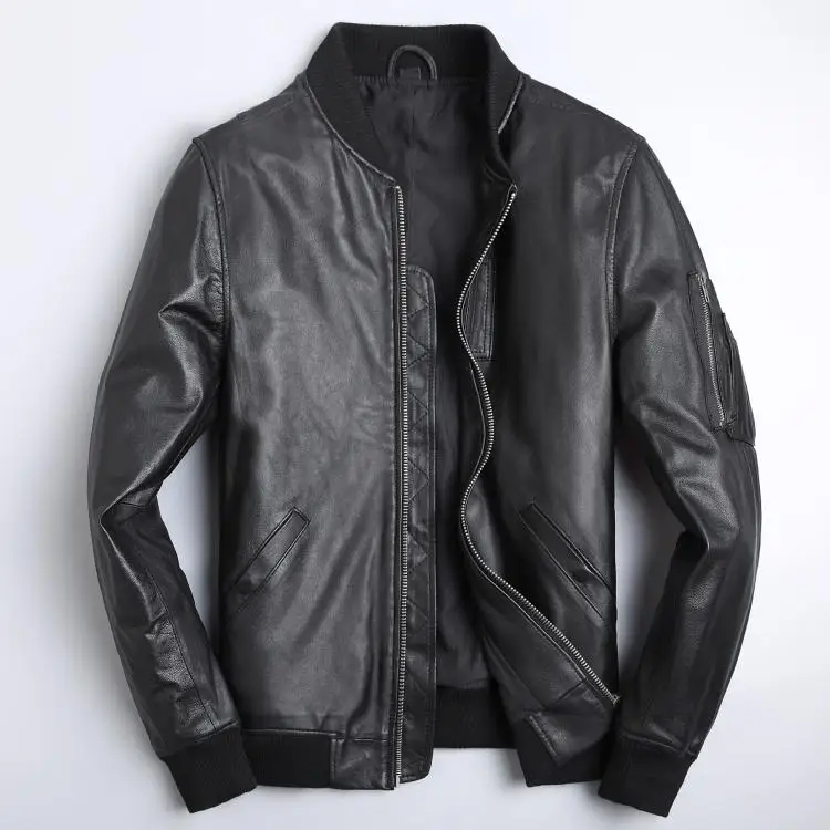 ปี!จัดส่งฟรีขายส่งยี่ห้อใหม่คล - Leather Work Jacket บทวิจารณ์และราคา