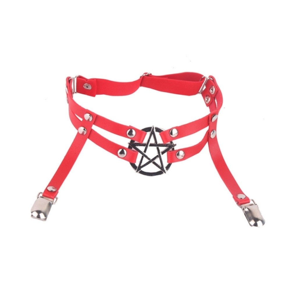 สายรัดขาปรับได้รูปดาวห้าแฉก สไ - Leather Work Harness บทวิจารณ์และราคา