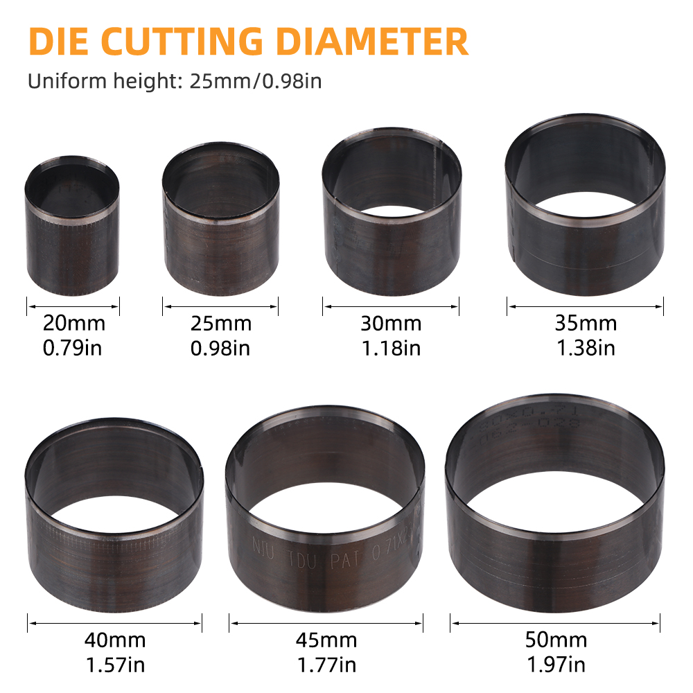 ชุดเครื่องมือเจาะรูหนัง 7 ชิ้น - Leatherwork Rings บทวิจารณ์และราคา