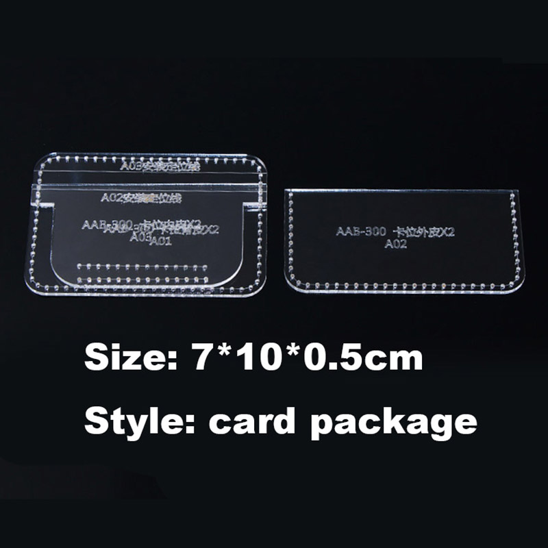 1 ชุด DIY อะคริลิคแม่แบบหนังบ้ - Leatherwork Accessories บทวิจารณ์และราคา