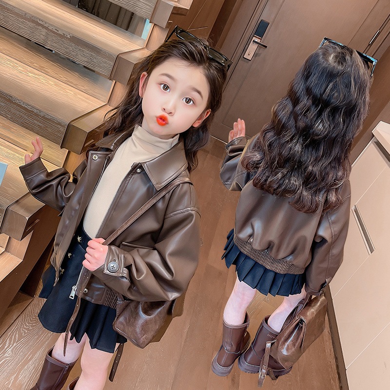 เสื้อแจ็คเก็ตหนัง PU แบบสั้นสำ - Leather Work Jacket บทวิจารณ์และราคา