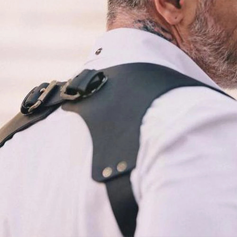 เข็มขัดเอี๊ยมแฟชั่นสำหรับผู้ชา - Leather Work Harness บทวิจารณ์และราคา