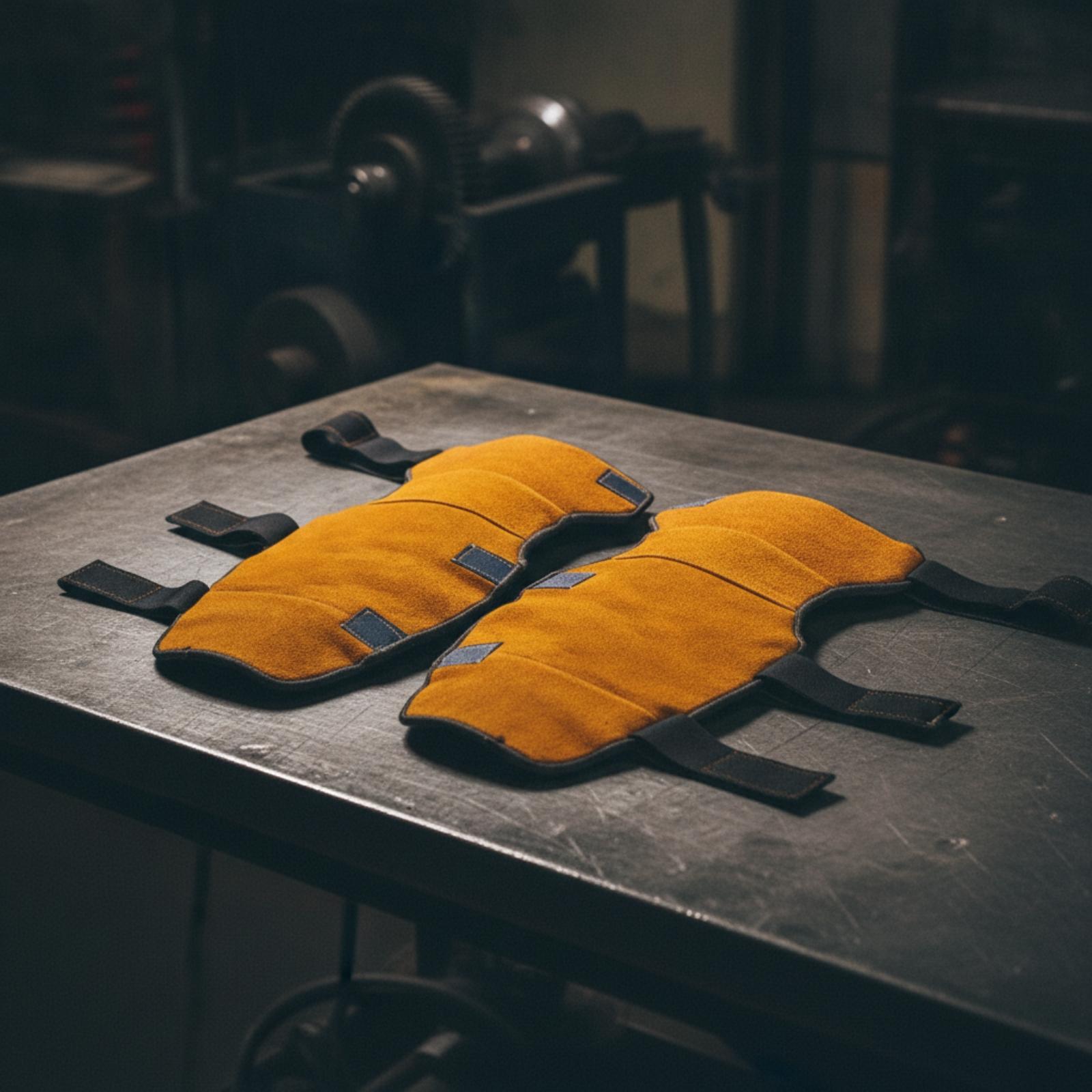 แผ่นรองเข่าสำหรับงานเชื่อมแบบห - Leather Work Knee Pads บทวิจารณ์และราคา