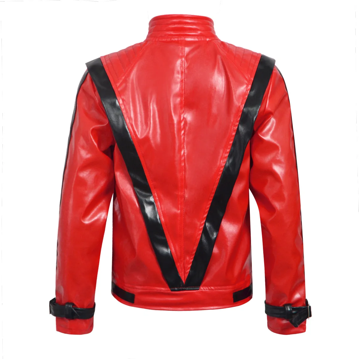 เสื้อแจ็คเก็ตหนังสีแดงสไตล์ไมเ - Leather Work Jacket บทวิจารณ์และราคา