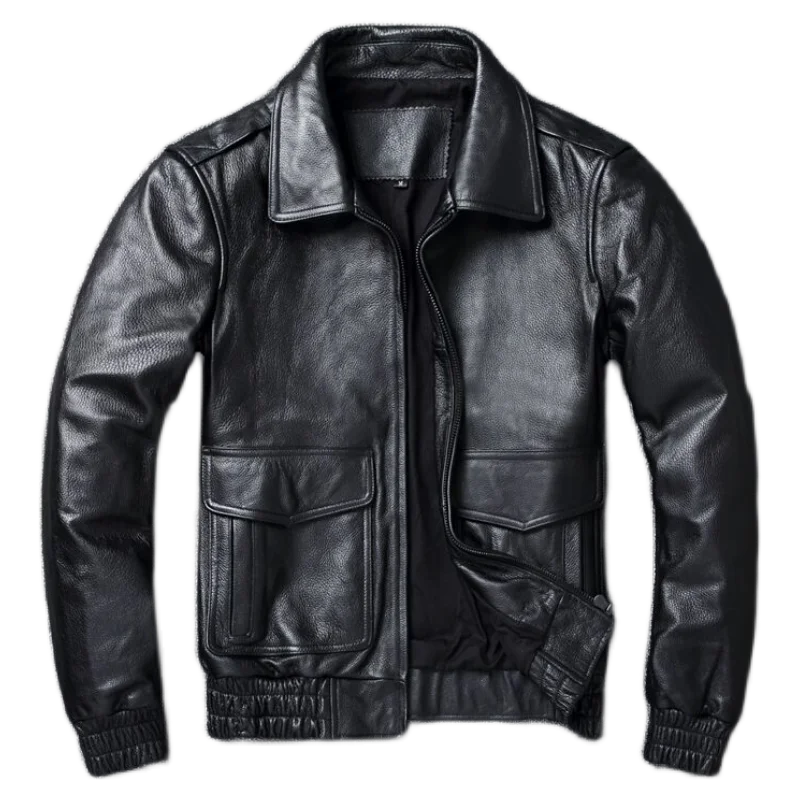 แจ็กเก็ตหนังสำหรับผู้ชาย, ใหม่ - Leather Work Jacket บทวิจารณ์และราคา