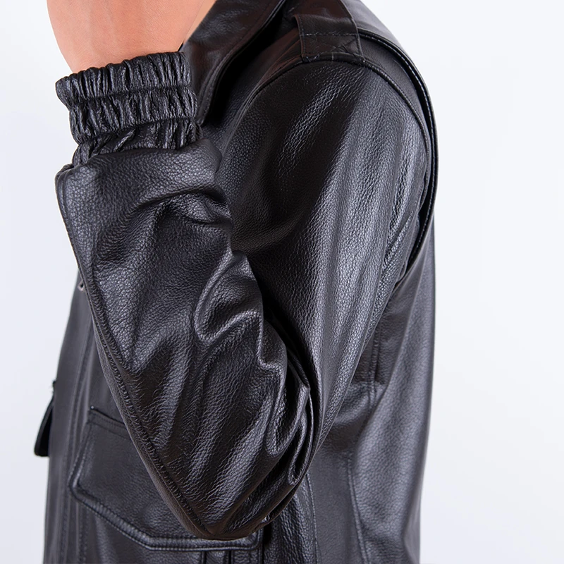 แจ็กเก็ตหนังสำหรับผู้ชาย, ใหม่ - Leather Work Jacket บทวิจารณ์และราคา
