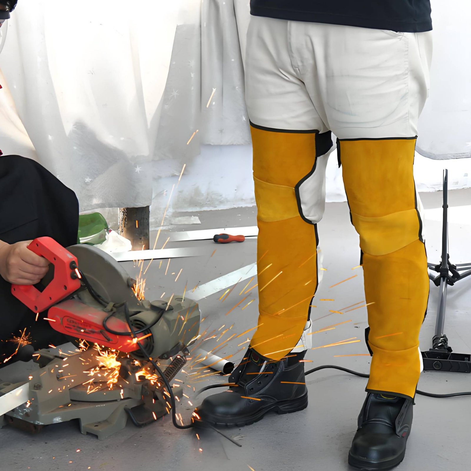 สนับเข่าสำหรับช่างเชื่อม หนังว - Leather Work Knee Pads บทวิจารณ์และราคา