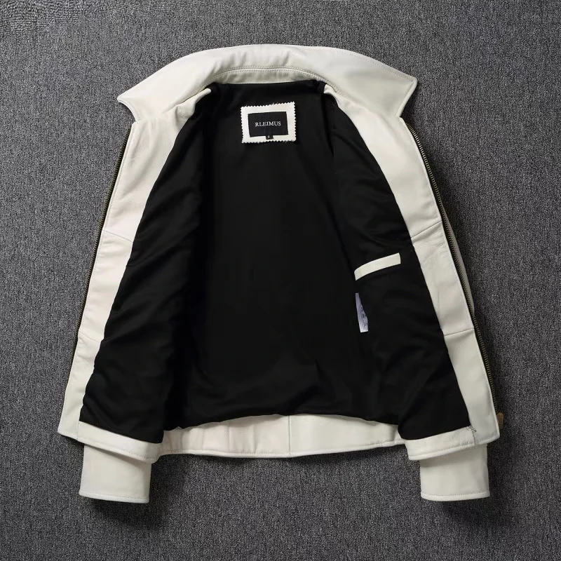 แจ็กเก็ตหนังแท้สำหรับผู้ชาย, แ - Leather Work Jacket บทวิจารณ์และราคา