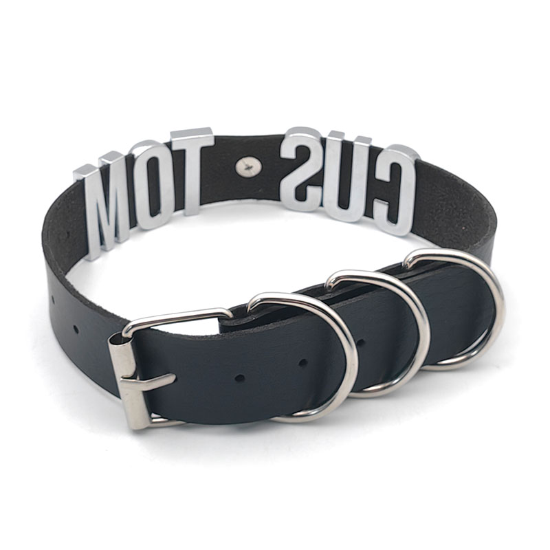 Punk แหวนขนาดใหญ่จี้ตัวอักษรที - Leatherwork Rings บทวิจารณ์และราคา