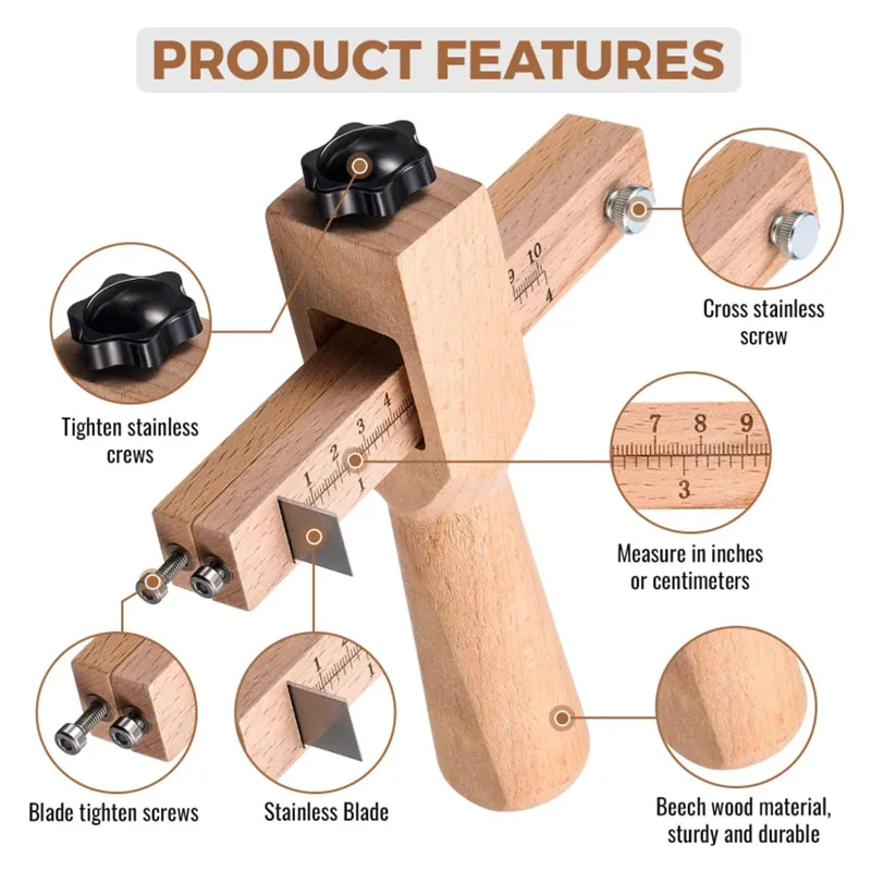 เครื่องตัดสายหนังแบบปรับได้ใหม - Leatherwork Projects บทวิจารณ์และราคา