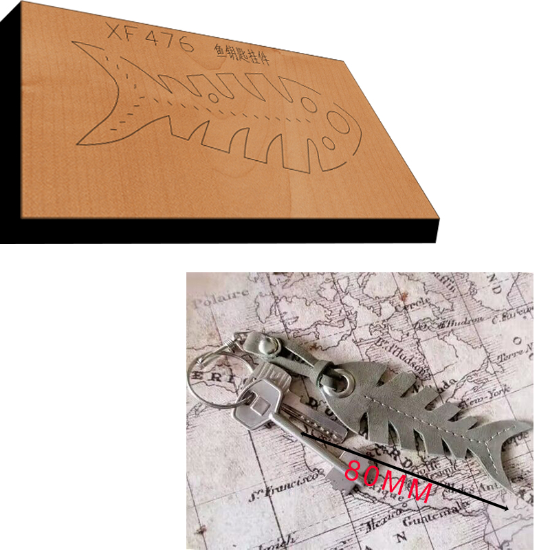ใหม่จี้กุญแจก้างปลามีดตัดหัตถก - Leathercraft Japan บทวิจารณ์และราคา